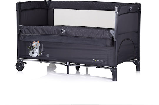 Chipolino Baby Playpen With Mattress Grey 71x120cm