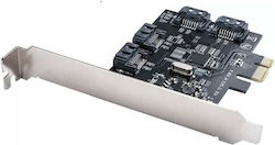 Orico Pas-m4u Controller From Pcie X1 To 4x Sata 3.0 6gbps Female