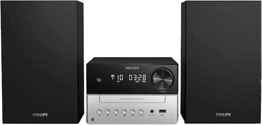 Philips Ηχοσύστημα 2.0 TAM3205M2 TAM3205M2/12 20W με CD Player και Bluetooth Μαύρο