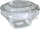 Lux Plast Disposable Plastic PET Tableware for Salads 50pcs
