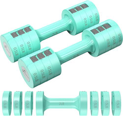 Sportneer Dumbbell Set 2x 1kg Adjustable in Case
