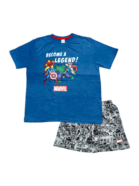 Marvel Детска пижама Лятна Blue
