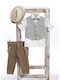 Baptism Suit for Boy Grey-Beige Kth-2552 Lollipop Bls-25-kth-2552
