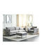 Berwyn 1828 Living Room Furniture Set 3-Seater & Armchair & Stool Gray