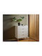Συρταριέρα Κρεβατοκάμαρας Holz Norsica 851 Oak, White 80x40x100cm