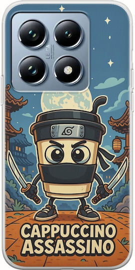 Brainrot Cappuccino Assasino Xiaomi 14t Pro 5g Flexible TPU Transparent Silicone