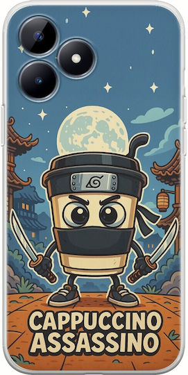 Brainrot Cappuccino Assasino Realme C53 Flexible Tpu Διάφανη Σιλικόνη