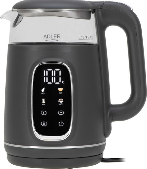Adler Fierbător 1.7lt 1850W Gri