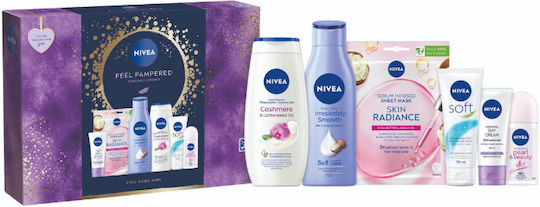 Nivea Happy Collection Σετ Περιποίησης για Ενυδάτωση & Λάμψη 6τμχ