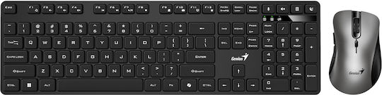 Genius KM-8216S Wireless Keyboard & Mouse Set English UK Wireless AI+Voice Typing