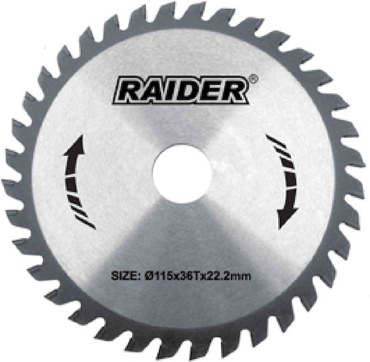 Raider Δίσκος Κοπής Ξύλου με 80 Δόντια 190mm