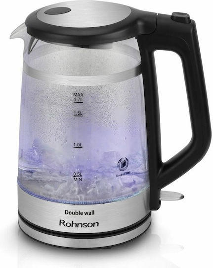 Rohnson Kettle 1.7lt 2200W Silver