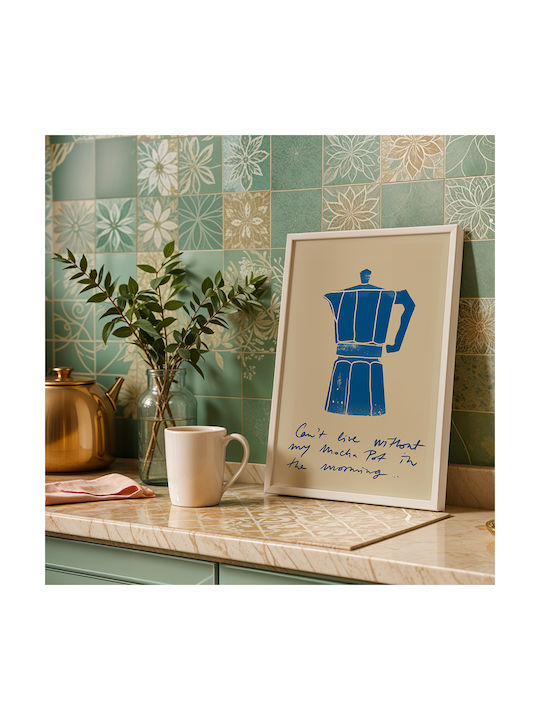 Poster Morning Coffee Pst25326 21cm X 30cm White PVC Frame