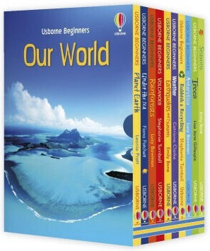Anfängerset Unsere Welt Usborne - Set aus 10 Büchern auf Englisch
