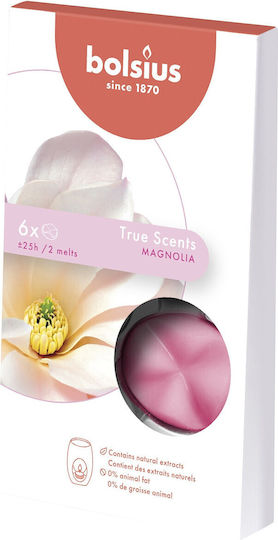 Bolsius Fragrance Wax Melt True Scents with Fragrance Magnolia 6pcs 106gr