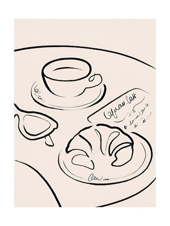 Αφίσα French Breakfast Linear Design