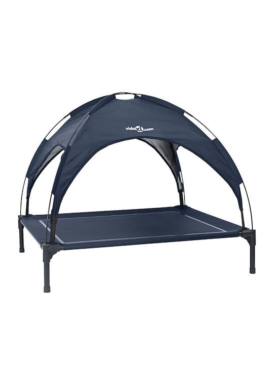 vidaXL Erhöht Hundebett Blau 104x86cm.