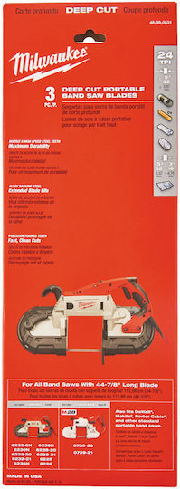 Milwaukee 48390531 Jigsaw Blade 4mm+ Set 3pcs Mw