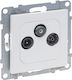 TV-R-SAT Socket Mechanism Asteras White Seano 765167 Legrand 765167