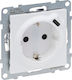 Legrand Seano Single Walled Power Socket with 1 USB Port White