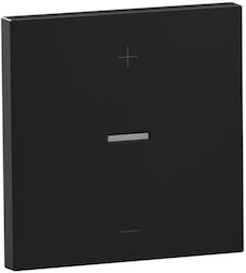 3-Gang Black Dimmer Plate Seano 765349 Legrand ...