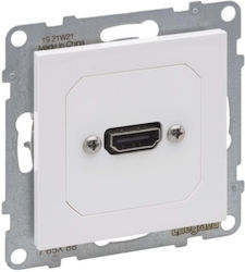 HDMI Mechanism Pre-Wired White Seano 765188 Leg...