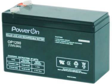 Power On By-02 Μπαταρία UPS με Χωρητικότητα 9Ah και Τάση 12V 1τμχ