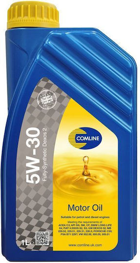 Comline Synthetisch,Polyester/Cotton/Leather Autopflegeöl 5W-30 1Es