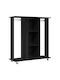 vidaXL Rollbar Kleiderständer Schwarz 102x38x110cm