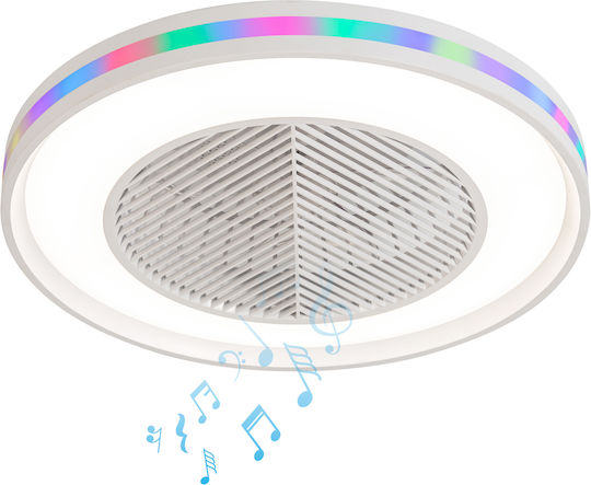 Lineme Suovo Plafonieră 55cm cu Lentile de Mărire Gri / Multicolor