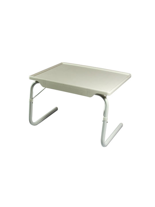 Tisch für kleine Außenbereiche Zusammenklappbar White 52x40x35cm