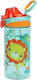 Fisher Price Smile Πλαστικό Παιδικό Παγούρι Θερμός με Καλαμάκι Tritan Fisher Price Smile 450ml