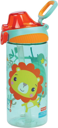 Fisher Price Smile Πλαστικό Παιδικό Παγούρι Θερμός με Καλαμάκι Tritan Fisher Price Smile 450ml