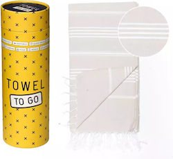 Towel To Go Πετσέτα Θαλάσσης Μπεζ Towel To Go Πετσέτα Θαλάσσης Μπεζ
