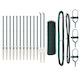 vidaXL Garden Fencing Material 13pcs Green