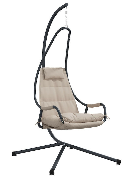 Metallic Swing Nest with Stand Brown L95xW105xH195cm