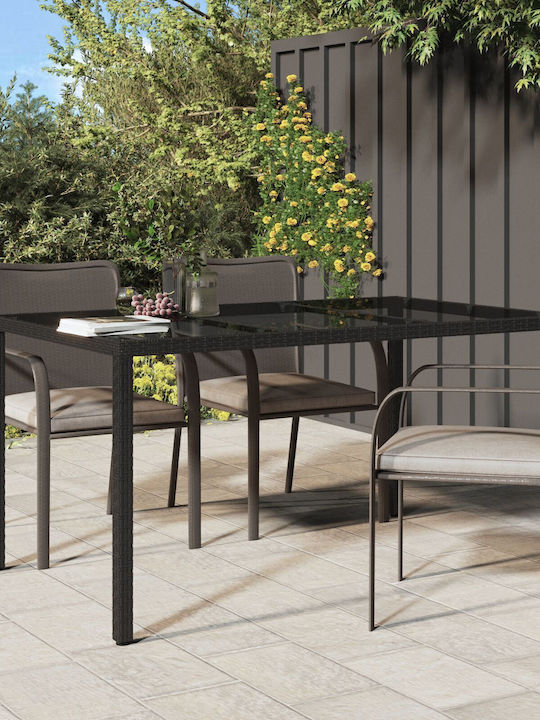 Tisch Stabil Black 150x90x75cm