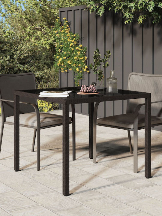 Τραπέζι για Μικρούς Εξωτερικούς Χώρους Rattan μ...