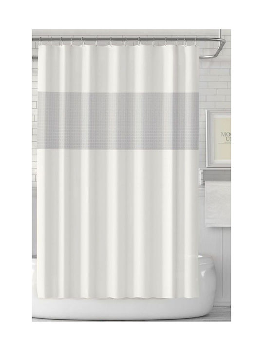 Galifas Eva Shower Curtain 180x180cm White