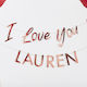 Personalized Rose Gold "I Love You" Paper Garland
