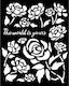 Thick Stencil Stamperia 20x25cm Timeless Rose