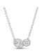 Pandora Necklace from Silver with Zircon