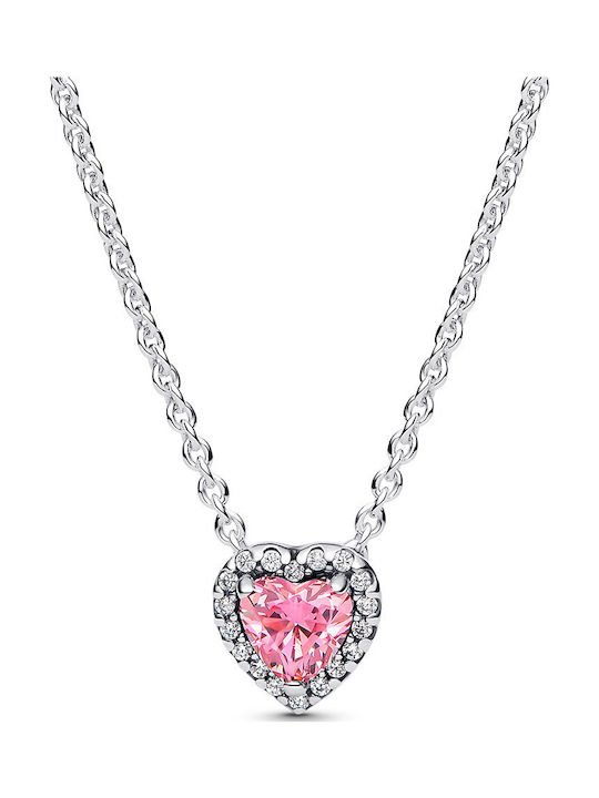 Pandora Colier cu design Inima Placat cu aur cu...