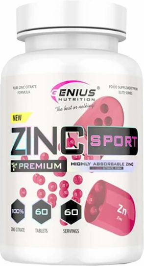 Genius Nutrition Цинк 12.5мг 60 табове