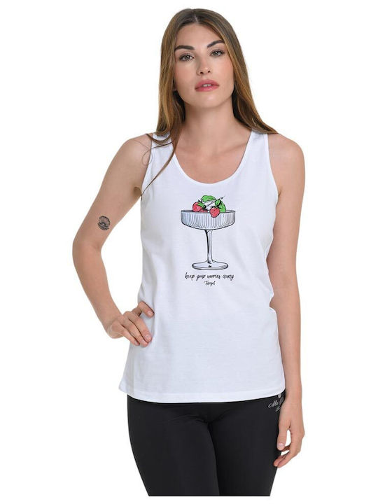 Target Women's Athletic Blouse Sleeveless White