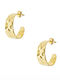 Loisir Links Earrings Hoops made of Steel Gold Plated
