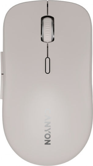 Canyon MW-12 Безжичен Bluetooth Мишка Бежов