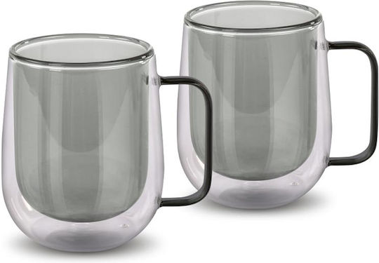 Lamart Σετ Ποτήρια από Γυαλί σε Μαύρο Χρώμα 250ml 2τμχ Lamart Σετ Ποτήρια από Γυαλί σε Μαύρο Χρώμα 250ml 2τμχ