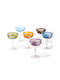 Pols Potten Set of Glasses Champagne / Cocktail/Drinking made of Glass Stemmed 155ml 6pcs
