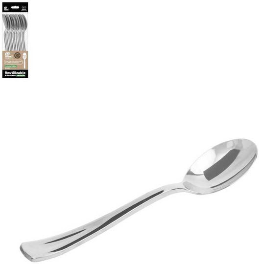 Μεταλλικά Ασημί 17.5cm 1770R 10τμχ